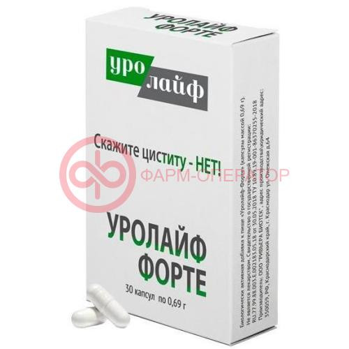 Уролайф форте капсулы 694мг №30 Уролайф форте капсулы 694мг №30