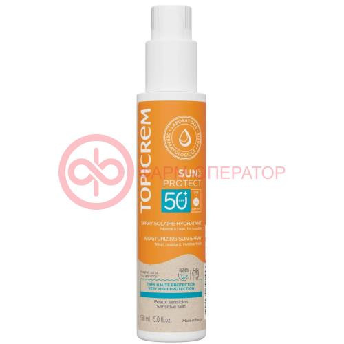 Топикрем сан протект спрей солнцезащитный 150мл увлажн spf50 +