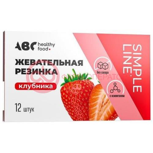 Авс хэлси фуд жевательная резинка №12 (16г) клубника б/сах. Авс хэлси фуд жевательная резинка №12 (16г) клубника б/сах.