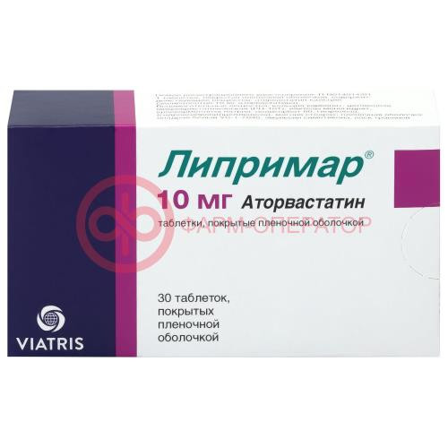 Липримар таблетки покрытые пленочной оболочкой 10мг №30 Липримар таблетки покрытые пленочной оболочкой 10мг №30