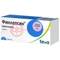 Финлепсин таблетки 200мг №50