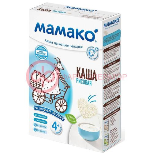 Мамако каша 200г. рис козье мол. Мамако каша 200г. рис козье мол.
