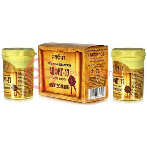 Алфит-17 гипотензивный фитосбор 120г утренний/вечерний