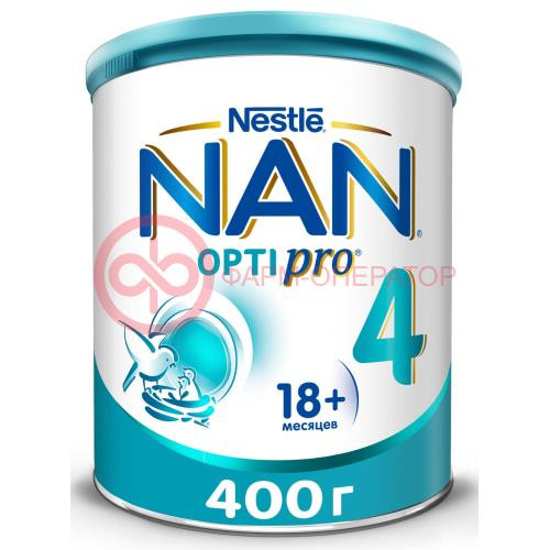 Нан 4 оптипро молочко детское 400г c олигосахаридами и пробиотиками 18мес + Нан 4 оптипро молочко детское 400г c олигосахаридами и пробиотиками 18мес +