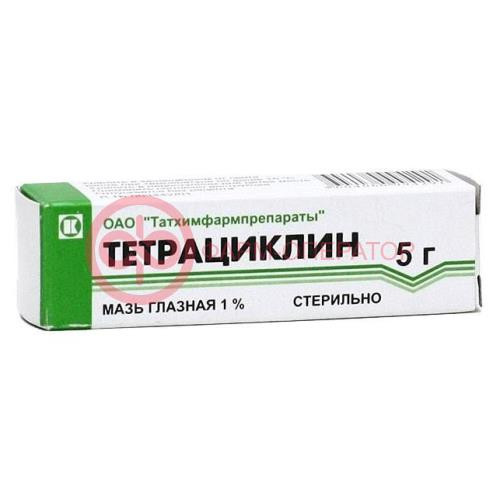 Тетрациклин мазь глазная 1% 5г Тетрациклин мазь глазная 1% 5г