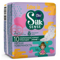 Ола силк сенс прокладки гигиенические №10 тинс ультра нормал мягк поверх