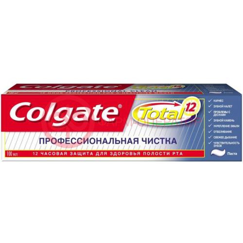 Колгейт зуб.паста тотал 12 проф.чистка д/чувств.зубов 100мл. [colgate]