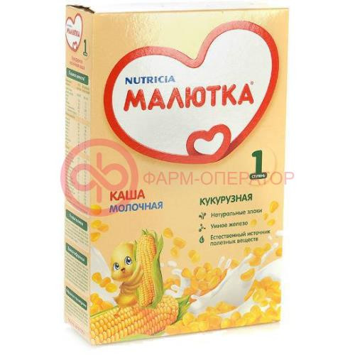 Малютка каша кукуруза мол. 200/220г. 5 + мес.