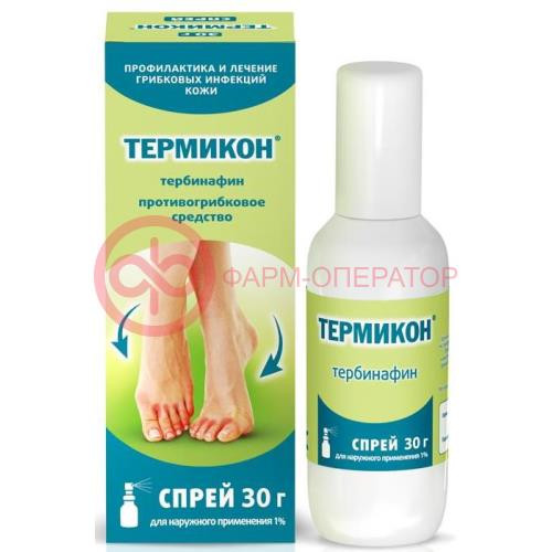 Термикон спрей для наружного применения 1% 30г Термикон спрей для наружного применения 1% 30г